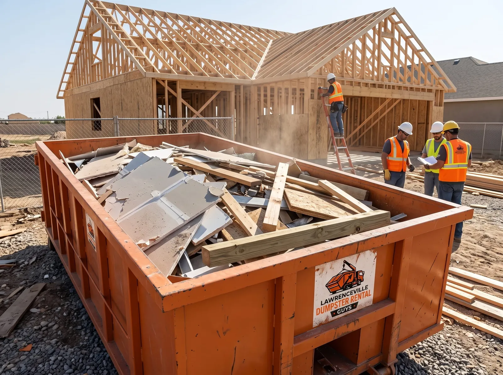Construction Dumpster Rental in Lawrenceville GA